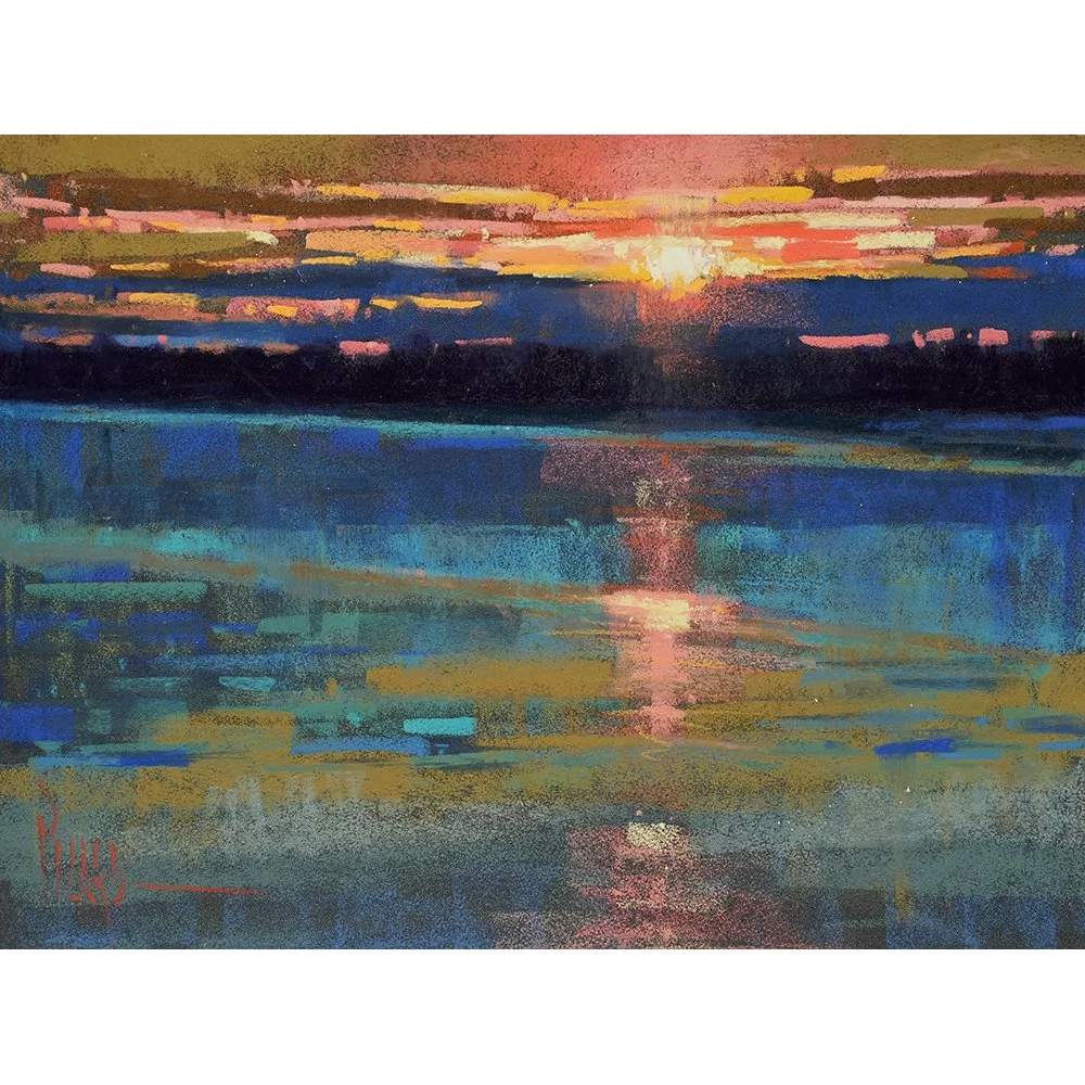 Over The Waters original pastel painting by Alain Picard — Alain J